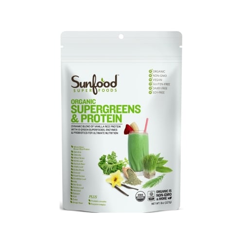 Sunfood Superfoods Supergreens and Protein 